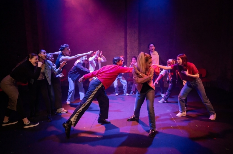 Students on stage at RADA in London.